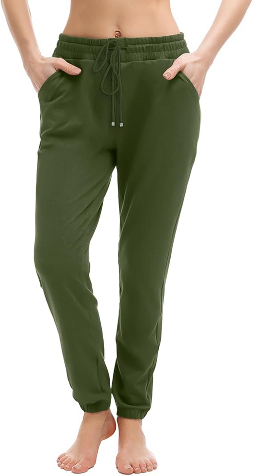 Fantaslook Fleece lined Sweatpants for Women High Waisted Baggy Pants with Pockets Drawstring Elastic Waist Joggers