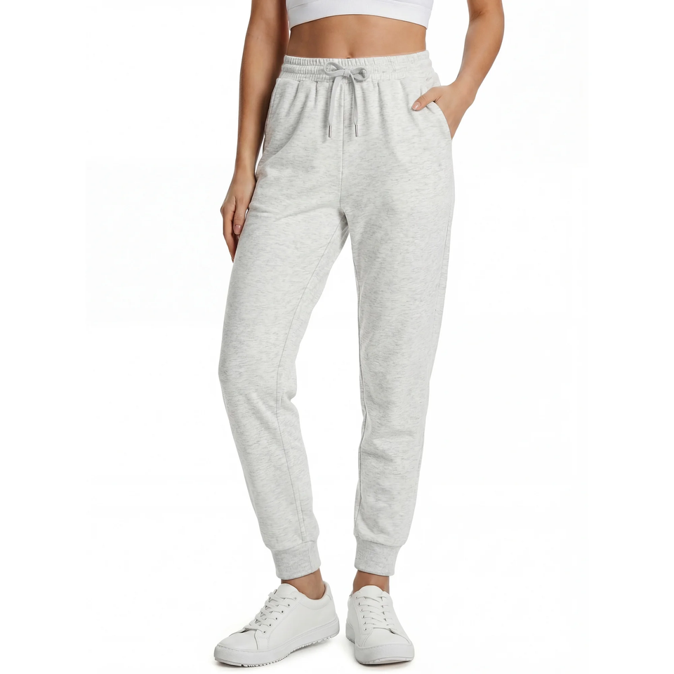 Fantaslook Scubaknit Pants for Women Elastic Waist Drawstring Tapered Lounge Pants with Pockets Casual Joggers