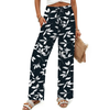 Fantaslook Womens Pants Casual Boho Palazzo Pants Wide Leg Lounge Pants Trousers with Pocket