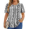 Fantaslook Dressy Blouses for Women Pleated Short Sleeve Tunic Tops Casual Floral Shirts