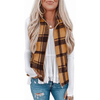 Fantaslook Women Plaid Outwear Vest Lightweight Sleeveless Jackets Zipper Fall Winter Coats with Pockets