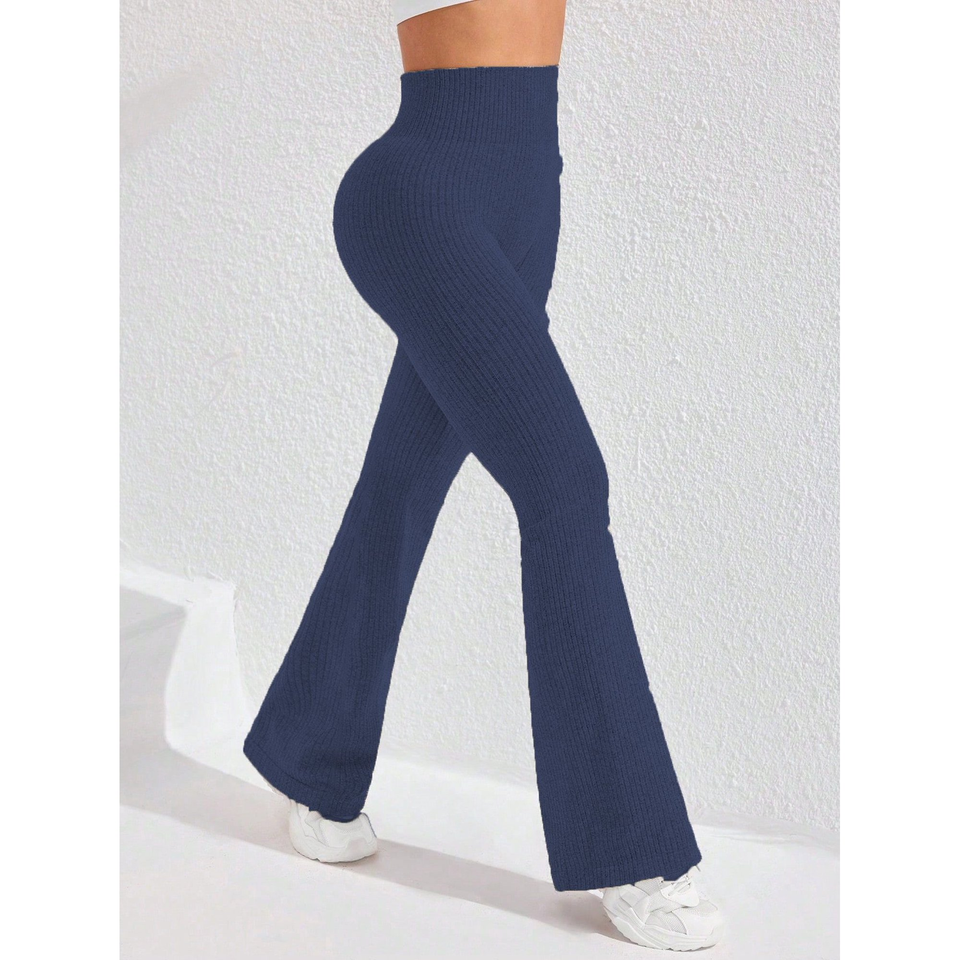 Fantaslook Flare Leggings for Women Sweater High Waist Yoga Pants Tummy Control Workout Pants