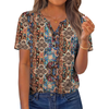 Fantaslook Womens Blouses Dressy Casual Tops Summer Short Sleeve V Neck Shirts Business Work Blouses