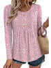 Fantaslook Womens Tops Dressy Casual Button Pleated Blouses Long Sleeve Shirts Fall Fashion Tunic Tops
