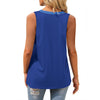 MOSHU Color Block Tank Tops for Women Casual Loose Tops Summer V Neck Sleeveless Shirts Basic Trendy Tunic Tops