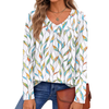 Fantaslook Womens Tops Dressy Casual Pleated Blouses V Neck Long Sleeve Shirts Fall Tunic Tops
