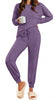 Fantaslook Womens Pajamas Sets Long Sleeve Top And Pant With Pockets Lounge Wear Set Oufits