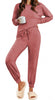 Fantaslook Womens Pajamas Sets Long Sleeve Top And Pant With Pockets Lounge Wear Set Oufits