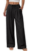 Fantaslook Wide Leg Pants for Women High Waisted Drawstring Pleated Trousers Pants Summer Casual Work Pants with Pockets