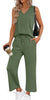 Fantaslook Womens Two Pieces Sets Summer Outfits Tank Tops and Wide Leg Pants Matching Sets Casual Loungewear
