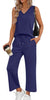 Fantaslook Womens Two Pieces Sets Summer Outfits Tank Tops and Wide Leg Pants Matching Sets Casual Loungewear