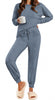 Fantaslook Womens Pajamas Sets Long Sleeve Top And Pant With Pockets Lounge Wear Set Oufits