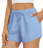 Fantaslook Womens Shorts High Waisted Athletic Shorts Casual Sweat Shorts Elastic Drawsting Running Shorts With Pockets