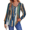 Fantaslook Long Sleeve Shirts for Women Fall Tops Dressy Casual Blouses Pleated V Neck Tunic Tops