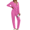 Fantaslook Womens Pajamas Sets Long Sleeve Shirts and Jogger Pants With Pockets Two Piece Lounge Sets Fall Oufits