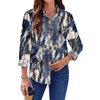Fantaslook Womens Button Down Shirts Boho Floral Printed Long Sleeve Blouses Business Work Shirt Dressy Casual Loose Tops