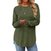 Fantaslook Long Sleeve Shirts for Women Casual Tunic Tops Dressy Crew Neck Pullover Fall Lightweight Sweaters for Women