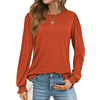 Fantaslook Blouses for Women Dressy Puff Sleeve Tunic Tops Casual Fall Shirts