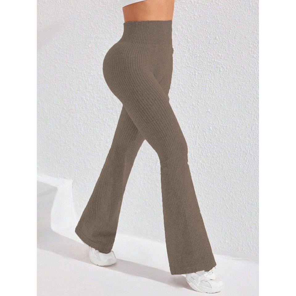 Fantaslook Flare Leggings for Women Sweater High Waist Yoga Pants Tummy Control Workout Pants