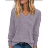 Fantaslook V Neck Long Sleeve Shirts for Women Dressy Casual Fall Tops Lightweight Tunic Pullover Fashion Clothes