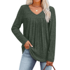 Fantaslook Long Sleeve Shirts for Women V Neck Lightweight Sweaters Casual Fall Tunic Tops Fashion Spring Clothes