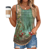 Fantaslook Pleated Tank Tops for Women Dressy Casual Sleeveless Blouses Floral Summer Tops