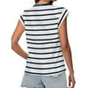 Fantaslook Cap Sleeve Tops for Women Casual Crewneck Tank Tops Summer Basic Tee Shirts