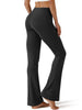 VivaYoga Flare Yoga Pants for Women High Waisted Leggings Tummy Control Workout Pants No Front Seam Trousers with Pockets