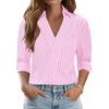 Fantaslook 3/4 Sleeve Womens Tops V Neck Collared Shirts Dressy Casual Business Work Blouses Trendy Fashion Tops