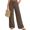 Fantaslook Womens Wide Leg Pants High Waist Drawstring Casual Lounge Pant Soft Stretchy Flowy Palazzo Pants with Pockets for Daily Work Travel