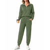 Fantaslook Womens 2 Piece Outfits Sets Lapel Half Zip Sweatsuits Casual Jogger Lounge Sets Fall Tracksuit with Pockets