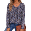 Fantaslook Womens Tops Dressy Casual Pleated Blouses V Neck Long Sleeve Shirts Fall Tunic Tops