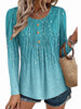 Fantaslook Womens Tops Dressy Casual Button Pleated Blouses Long Sleeve Shirts Fall Fashion Tunic Tops