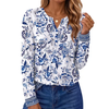 Fantaslook Henley Long Sleeve Shirts for Women Casual V Neck Fall Tops Dressy Work Blouses