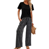 Fantaslook Two Piece Sets for Women Summer Vacation Outfits Boho Lounge Sets Beach Airport Travel Matching Clothing