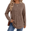 Fantaslook Color Block Long Sleeve Shirts for Women Lightweight Fall Sweaters Dressy Casual Tunic Tops