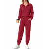 Fantaslook Womens 2 Piece Outfits Sets Lapel Half Zip Sweatsuits Casual Jogger Lounge Sets Fall Tracksuit with Pockets