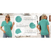 Rosvigor Womens Tops Short Sleeve Polo Shirts for Women V Neck Blouses Summer Tunics with Collar