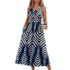 Fantaslook Summer Dresses for Women Sleeveless Casual Long Dress Beach Vacation Sundresses with Pockets