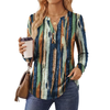 Fantaslook V Neck Henley Blouses for Women Dressy Fall Tops Long Sleeve Shirts Fashion Clothes