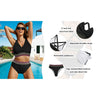 Rosvigor Plus Size Womens Bikini Sets High Waisted Swimsuit bikini Bathing Suit for Women Two Pieces Swimwear