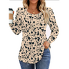 Fantaslook Pleated Blouses for Women Dressy Casual Long Sleeve Shirts Fall Tunic Tops