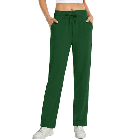 Fantaslook Womens Pants Stretch Knit Casual Lounge Pants Drawstring Athletic Work Pants with Pockets