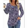 Fantaslook Pleated Blouses for Women Dressy Casual Long Sleeve Shirts Fall Tunic Tops