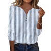 Fantaslook Henley Long Sleeve Shirts for Women Casual V Neck Fall Tops Dressy Work Blouses