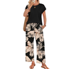 Fantaslook Two Piece Sets for Women Summer Vacation Outfits Boho Lounge Sets Beach Airport Travel Matching Clothing