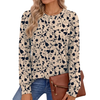 Fantaslook Womens Long Sleeve Shirts Fall Tunic Tops Casual Crewneck Floral Blouses