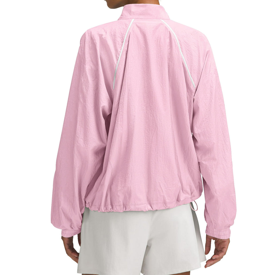 Rosvigor Women Workout Jacket Lightweight Cropped Jackets Long Sleeve Gym Shirts for Women Hiking Outdoor Tops