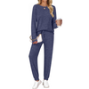 Fantaslook Two Piece Sets for Women Lounge Sets Casual Long Sleeve Tops and Long Pants Vacation Travel Fall Outfits Pajama Sets