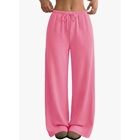 Fantaslook Womens Sweatpants Baggy Fleece Lined Wide Leg Sweatpants Drawstring Warm Lounge Pants with Pockets
